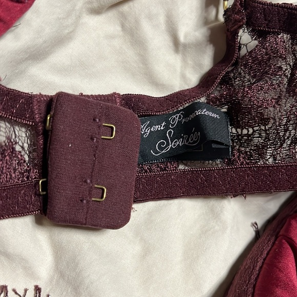 Agent Provocateur soirée mei Siam Red Lace Bra & thong set - Picture 6 of 10